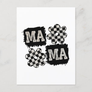 Checkered Mama Mothers Day Mom to Be Postcard