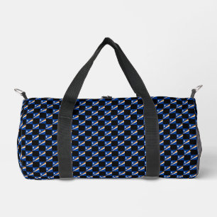 Checkered Marshall Islands Flag Pattern Duffle Bag