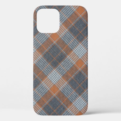 Checkered material tartan pattern textile texture  iPhone 12 case