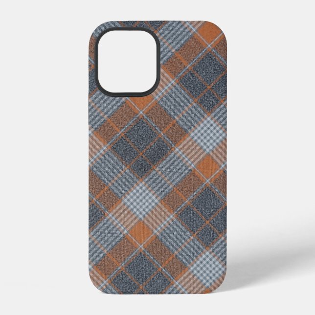 Checkered material tartan pattern textile texture  iphone case (Back)
