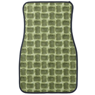 Checkered Metal Stainless Steel Flooring Texture Car Mat