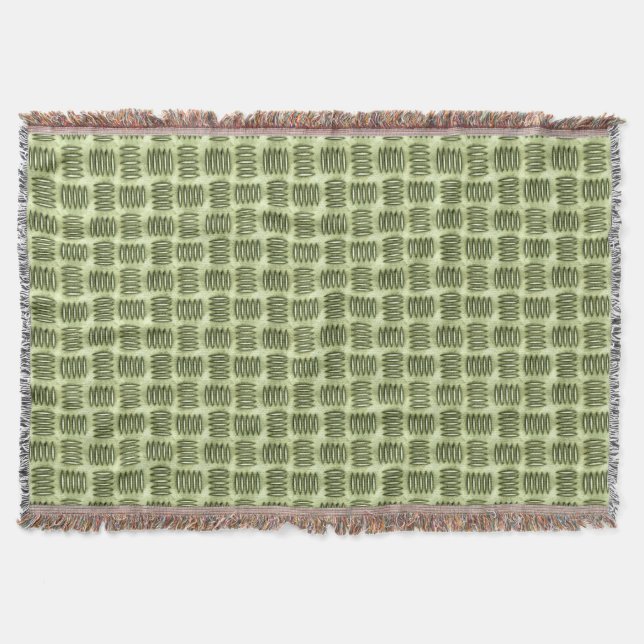 Checkered Metal Stainless Steel Flooring Texture Throw Blanket (Front)