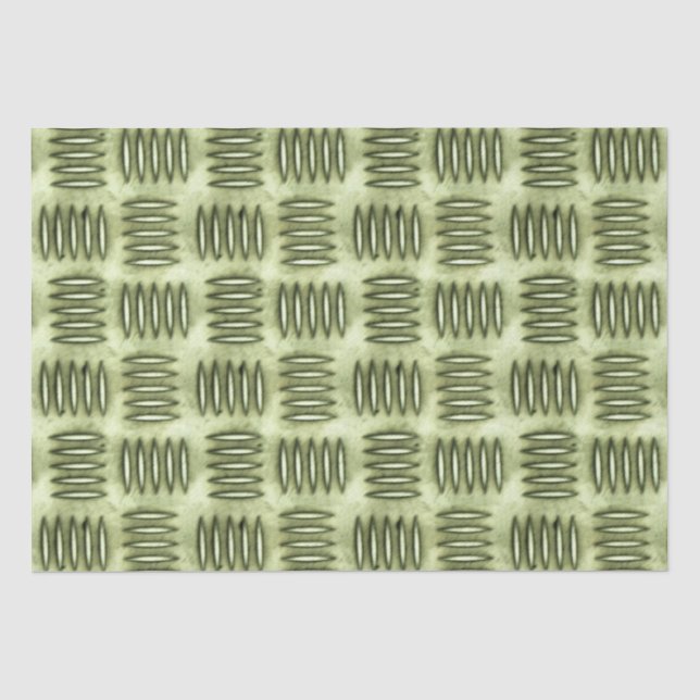 Checkered Metal Stainless Steel Flooring Texture Tissue Paper (Front)