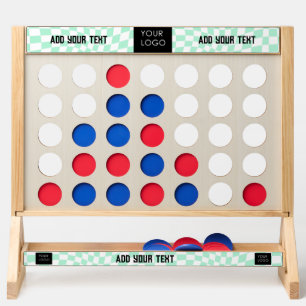 Checkered Mint Customizable Add Logo   Fast Four