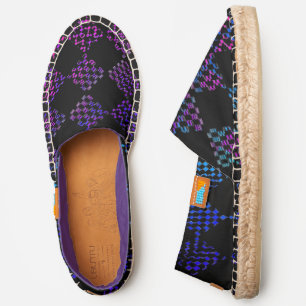 Checkered Moire by Kenneth Yoncich Espadrilles