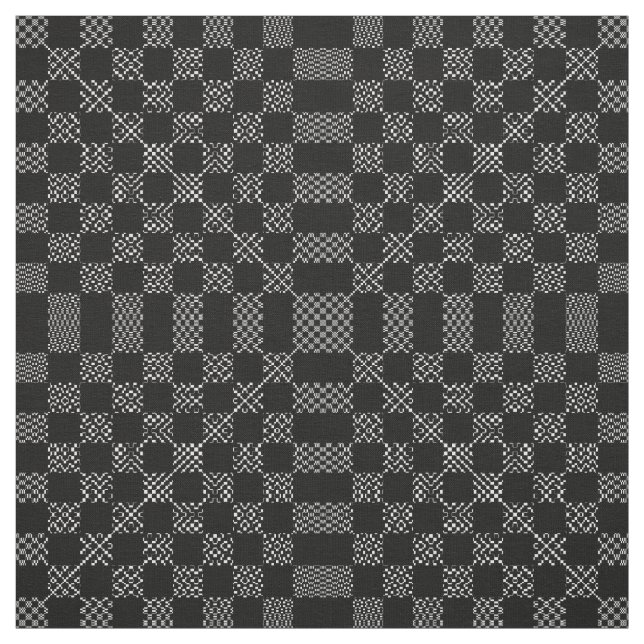Checkered Moire by Kenneth Yoncich Fabric (Swatch)