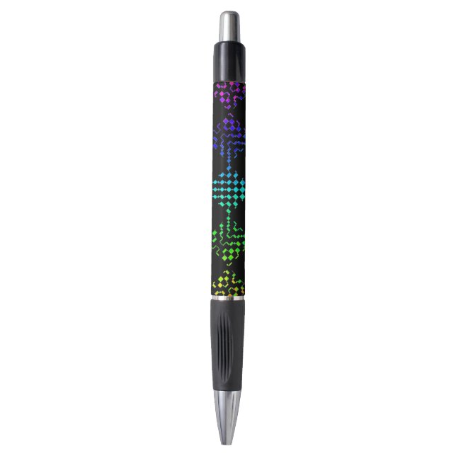 Checkered Moire by Kenneth Yoncich Pen (Front Vertical)