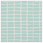Checkered mosaic tile dashes gingham checks Mint  Fabric