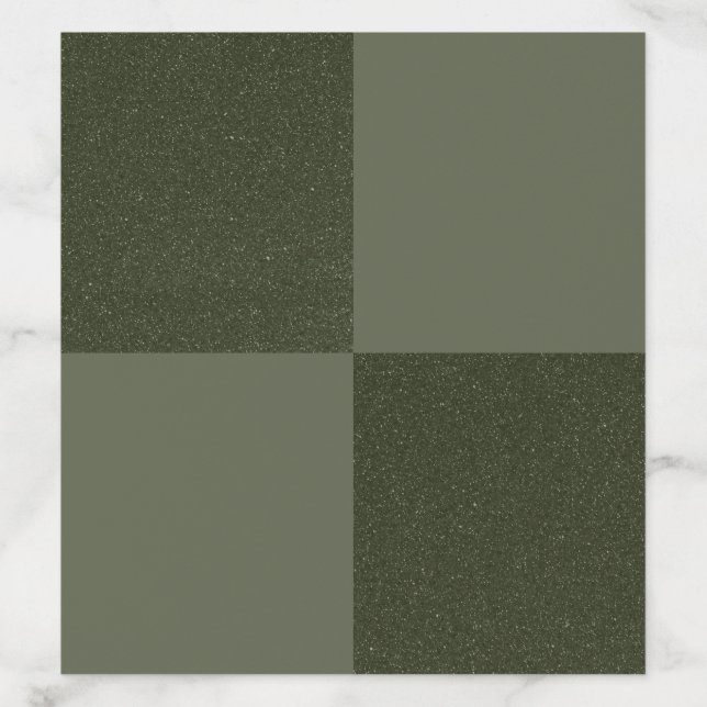 Checkered Moss Green Envelope Liner (Design)