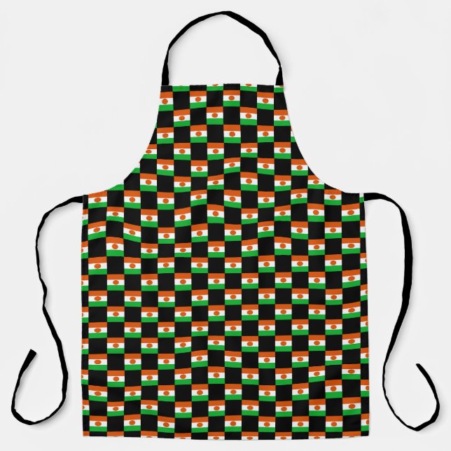 Checkered Niger Flag Pattern  Apron (Front)