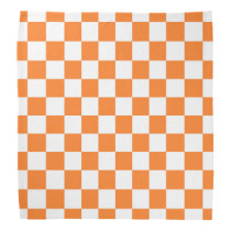 Checkered Orange and White Bandana Checkered Orange and White Bandana