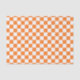 Checkered Orange and White