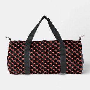 Checkered Papua New Guinea Flag Pattern Duffle Bag