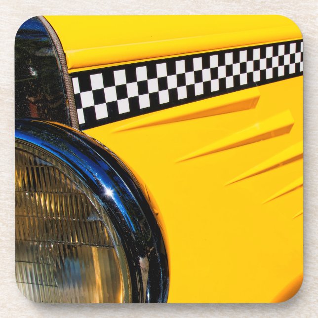 Checkered Past Beverage Coaster (Front)
