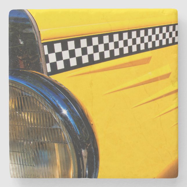 Checkered Past Stone Coaster (Front)