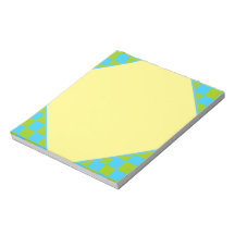 Checkered Pastel Blue and Green Frame Pattern