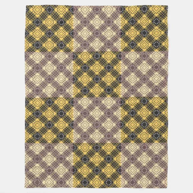 Checkered Pattern.02 Fleece Blanket (Front)