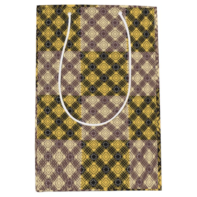 Checkered Pattern.02 Medium Gift Bag (Front)
