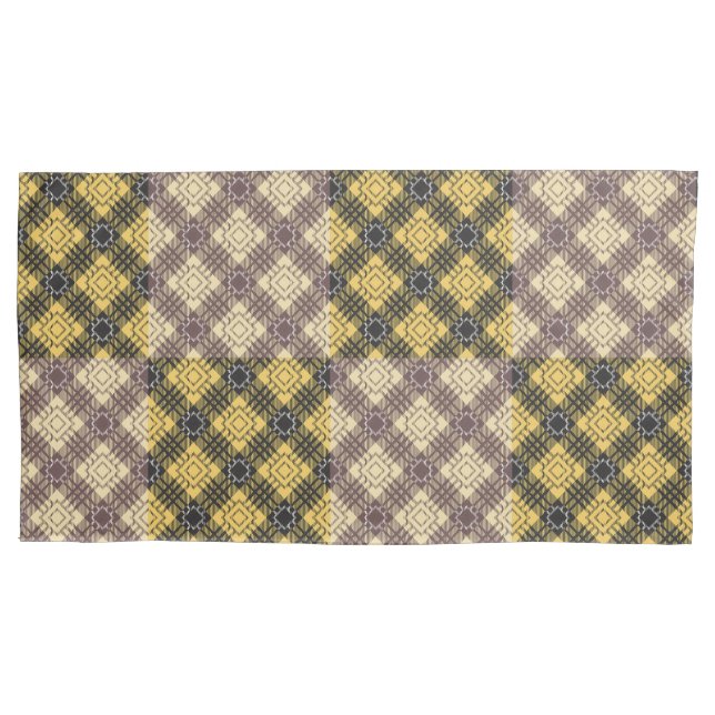 Checkered Pattern.02 Pillow Case (Front-Left)