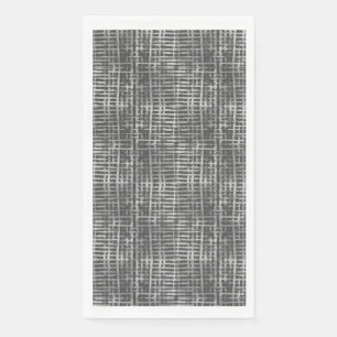 Checkered Pattern.06 DGrey BG Paper Guest Towels