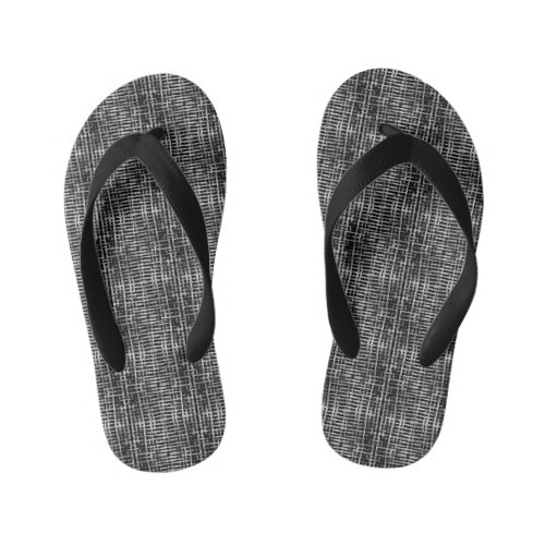 Checkered Pattern06 Kids Flip Flops