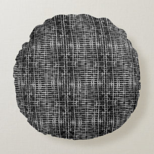 Checkered Pattern.06  Round Pillow