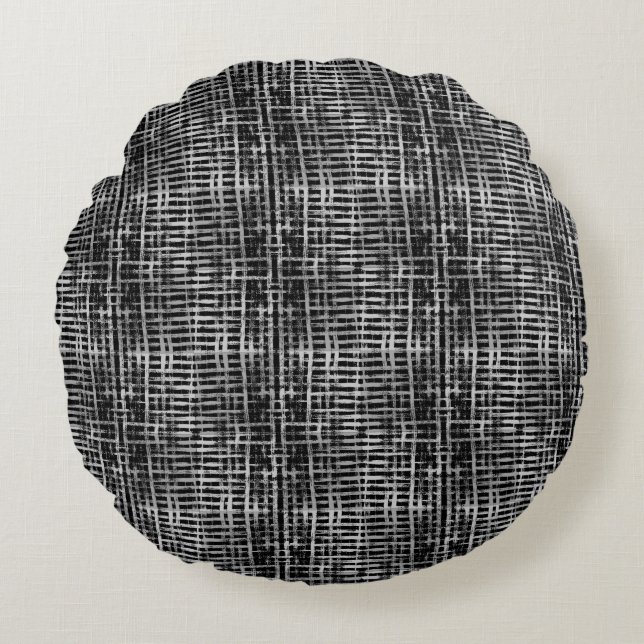 Checkered Pattern.06  Round Pillow (Front)