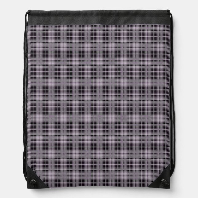 Checkered Pattern.08 Drawstring Bag (Front)