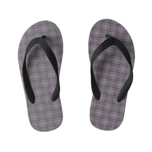 Checkered Pattern.08 Kid's Flip Flops