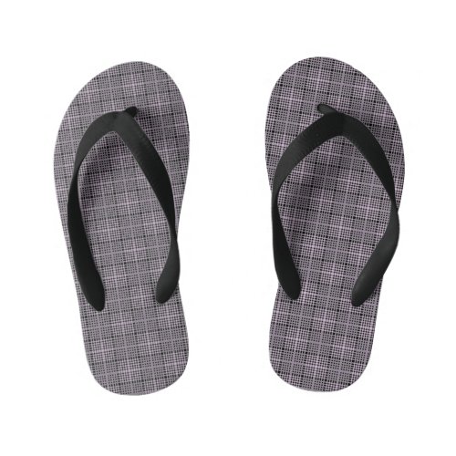 Checkered Pattern08 Kids Flip Flops