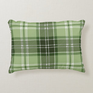 Checkered pattern accent pillow