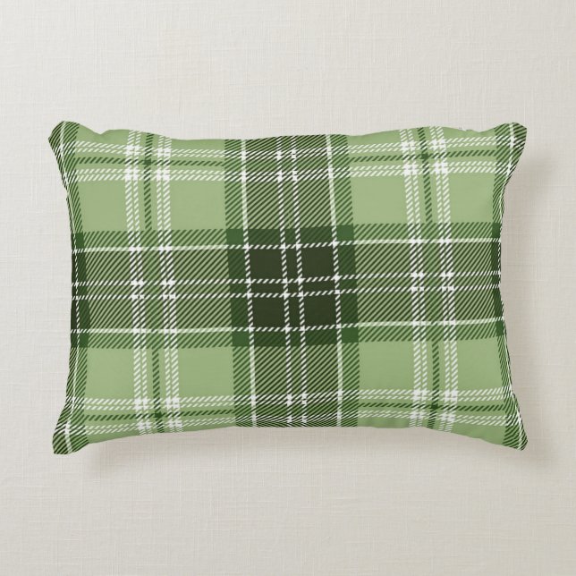 Checkered pattern accent pillow (Front)