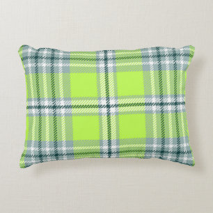 Checkered pattern accent pillow