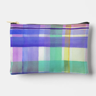 Checkered Pattern Accessory Pouch