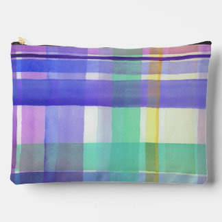 Checkered Pattern Accessory Pouch