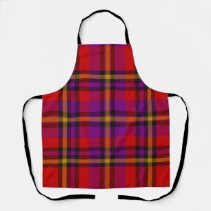 checkered pattern All-Over Print Apron