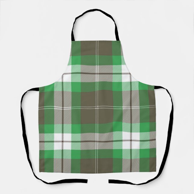 Checkered pattern apron (Front)