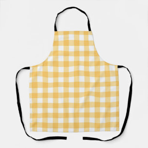 Checkered pattern apron