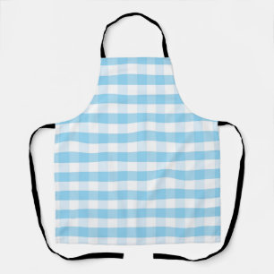 Checkered pattern apron