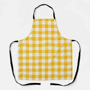 Checkered pattern apron