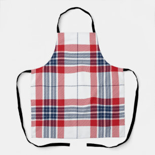 Checkered pattern apron