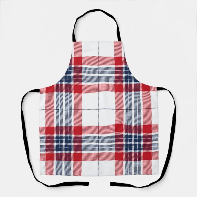 Checkered pattern apron (Front)