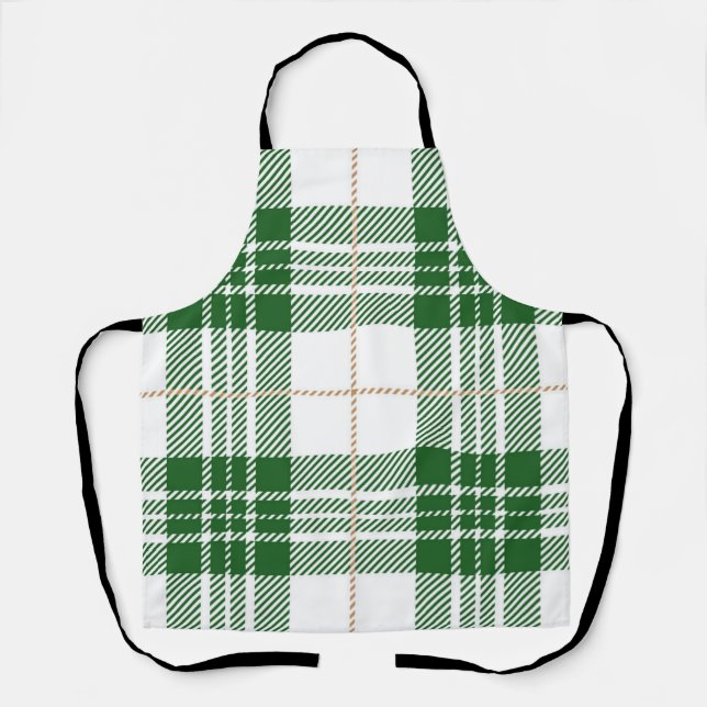 Checkered pattern apron (Front)