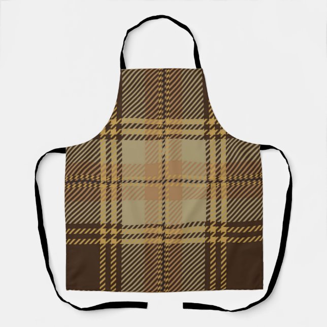 Checkered pattern apron (Front)