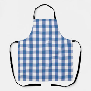 Checkered pattern apron