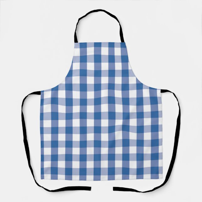 Checkered pattern apron (Front)