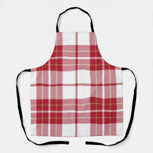 Checkered pattern apron