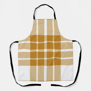 Checkered pattern apron