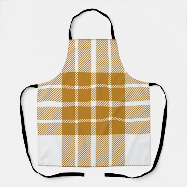 Checkered pattern apron (Front)