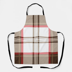 Checkered pattern apron